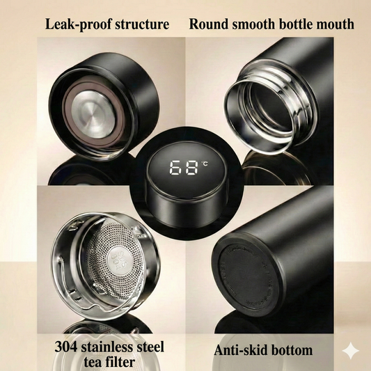 Smart LED Temperature Bottle - 500ml